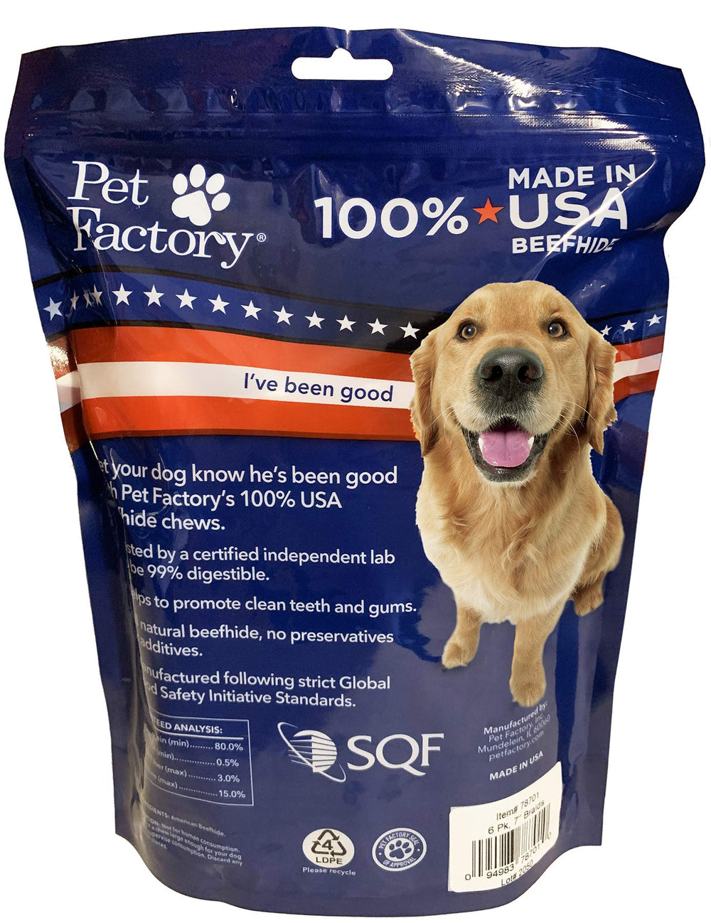 Pet Factory supervision reminder image reinforces intermittent usage guidance for responsible chewing.