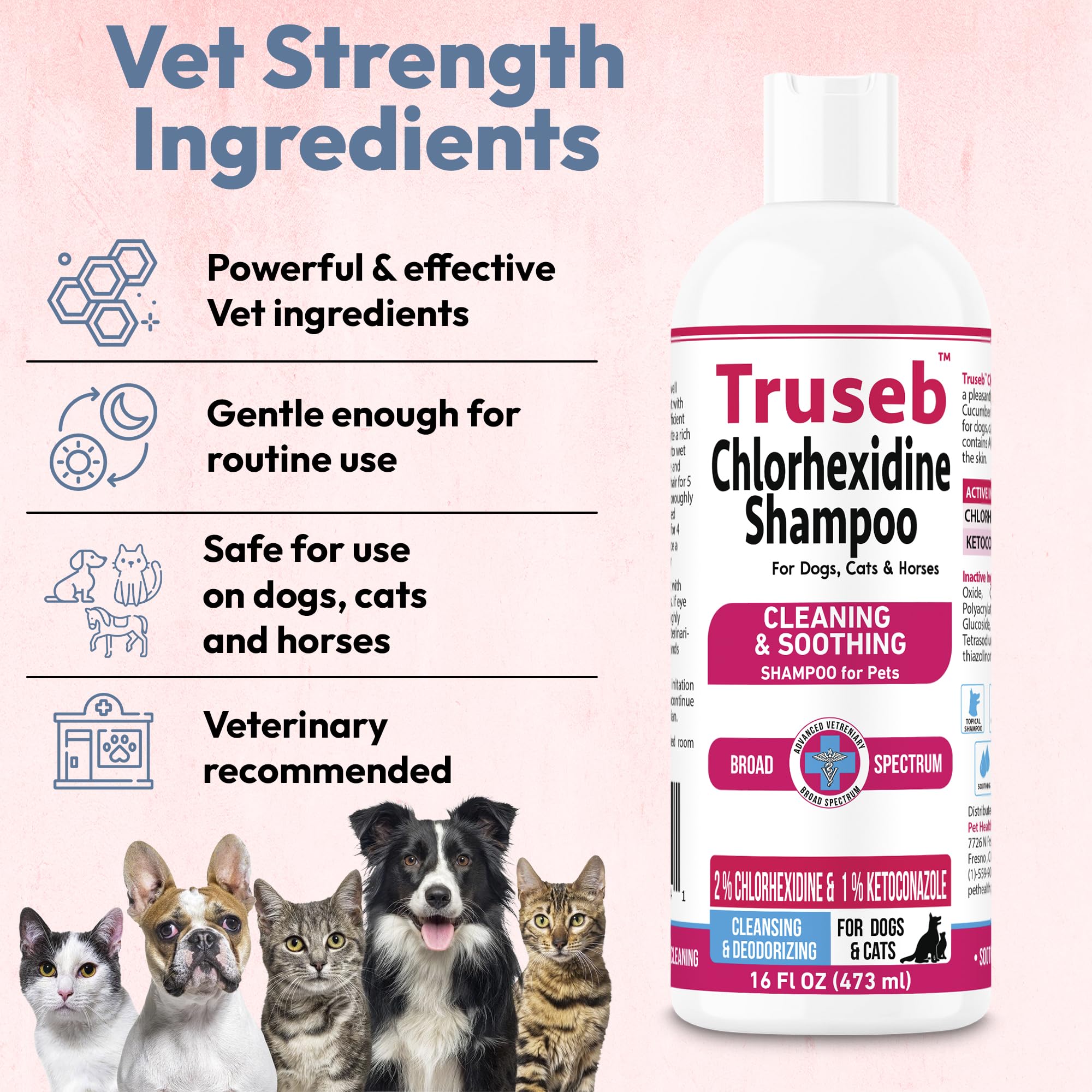 Foam application visualization for easy multi-pet grooming.