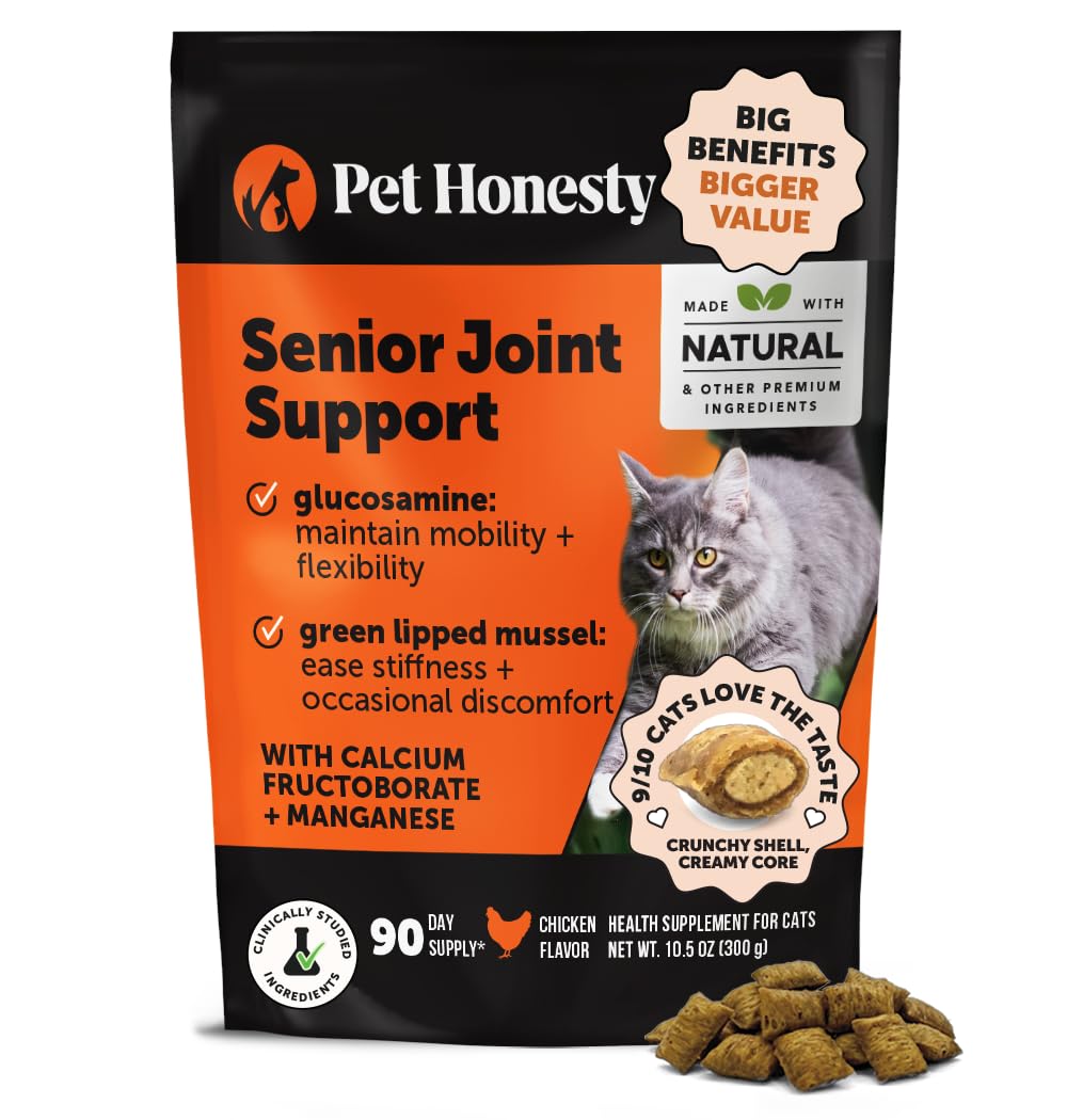 Pet Honesty hip joint chews bottle for daily use in homes.