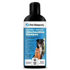 Pet Honesty chlorhexidine shampoo bottle front for itchy pets
