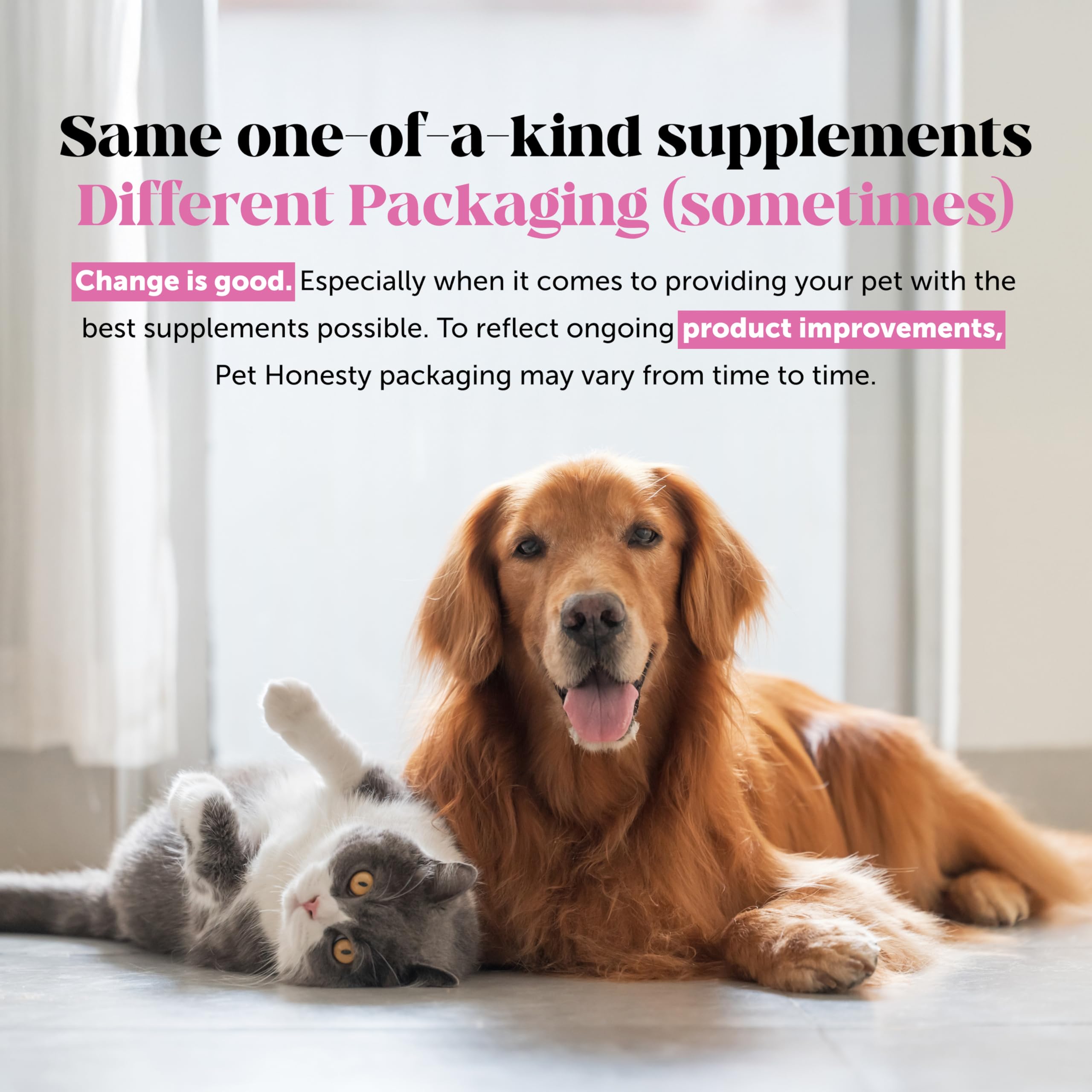 Pet Honest close-up of ingredients label on packaging.