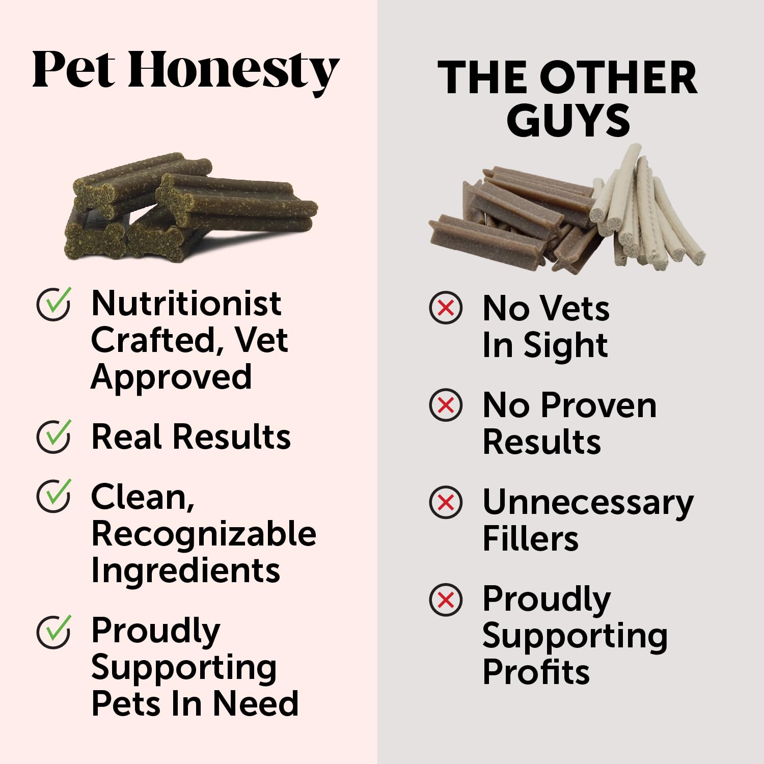  Cinnamon peanut butter flavor of Pet Honesty Hemp Calming Fresh Dental Sticks