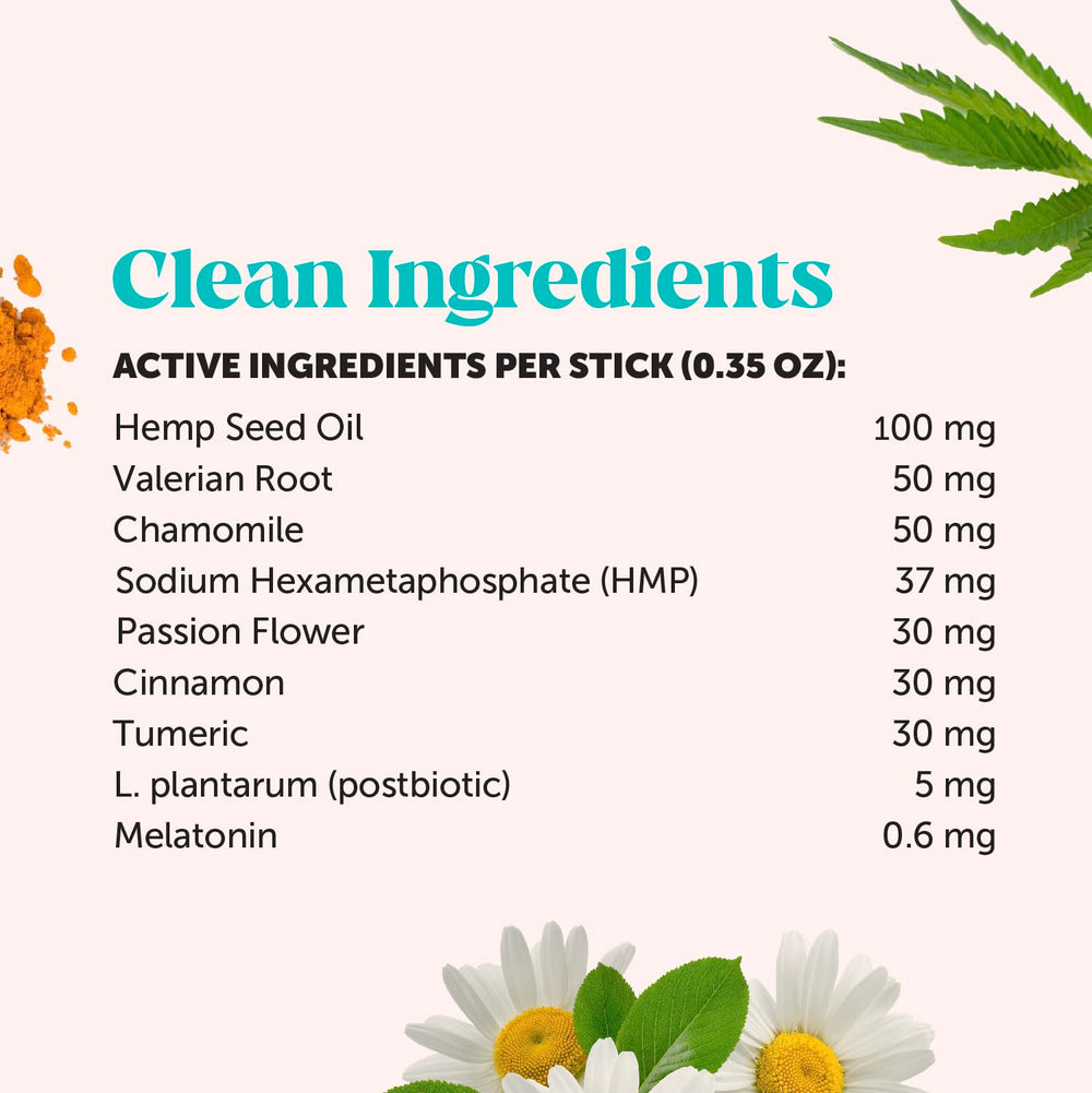 Made in USA label on Pet Honesty Hemp Calming Fresh Dental Sticks
