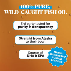 Pet Honesty omega-3 for immune and heart support.
