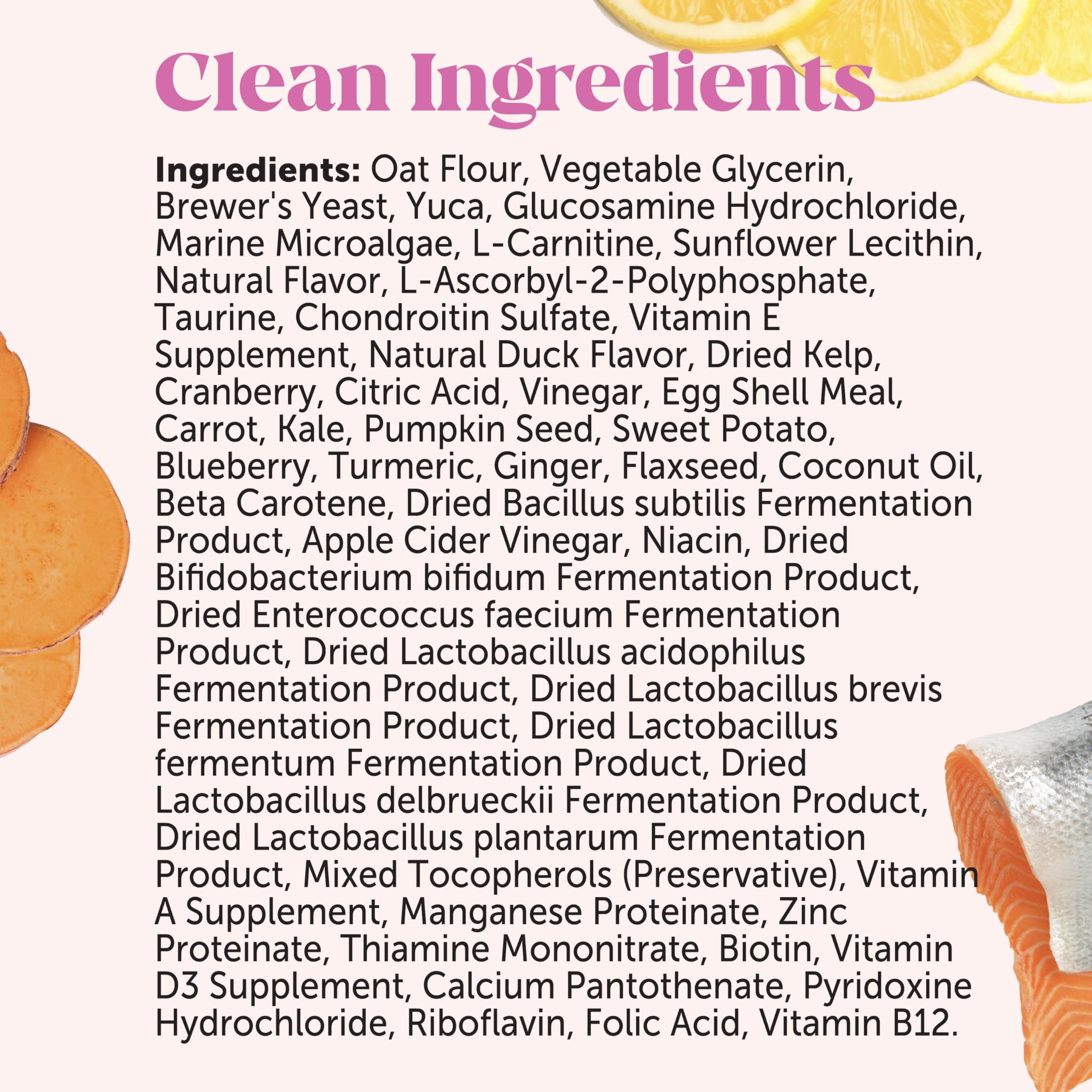 Pet Honesty duck-flavor chews provide a tasty daily treat.