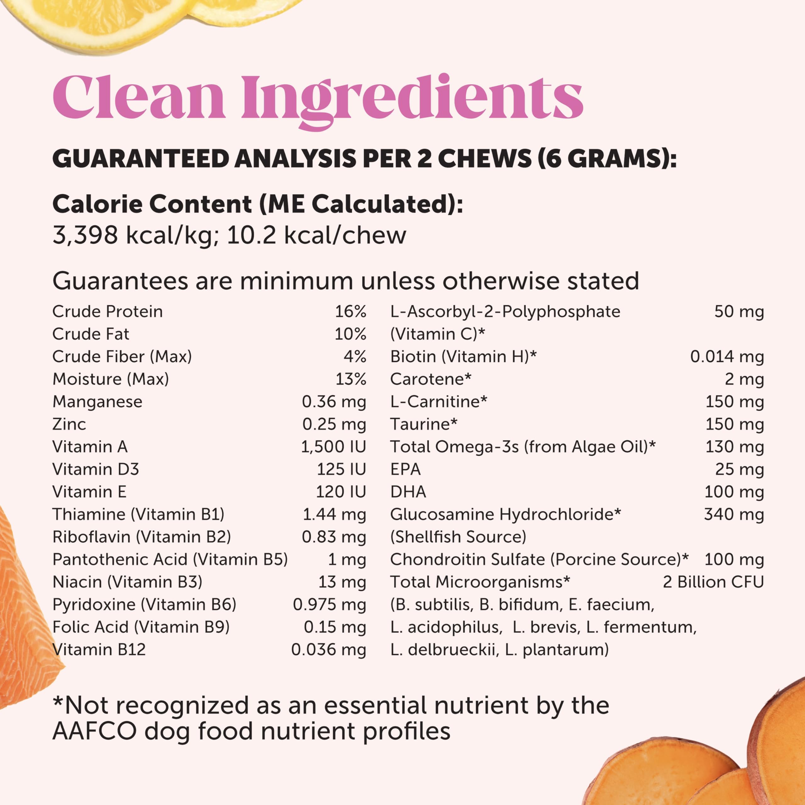Pet Honesty Senior Dog Multivitamin probiotics and pumpkin aid digestion.