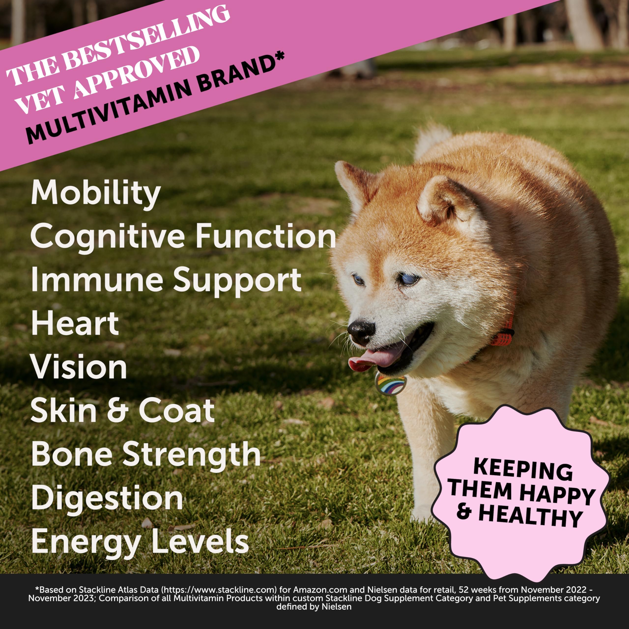 Pet Honesty Senior Dog Multivitamin soft chews in duck flavor make daily vitamins easy.
