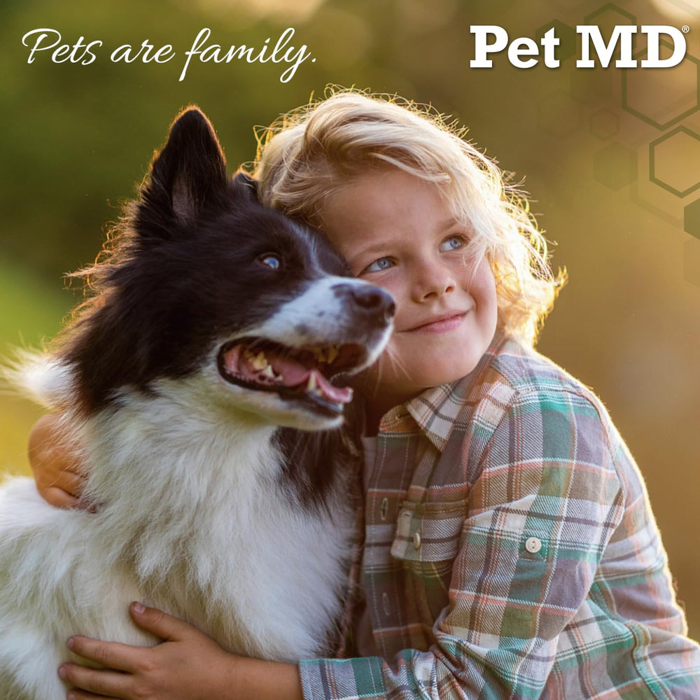 Pet MD lingettes oreilles pour un nettoyage efficace et pratique.