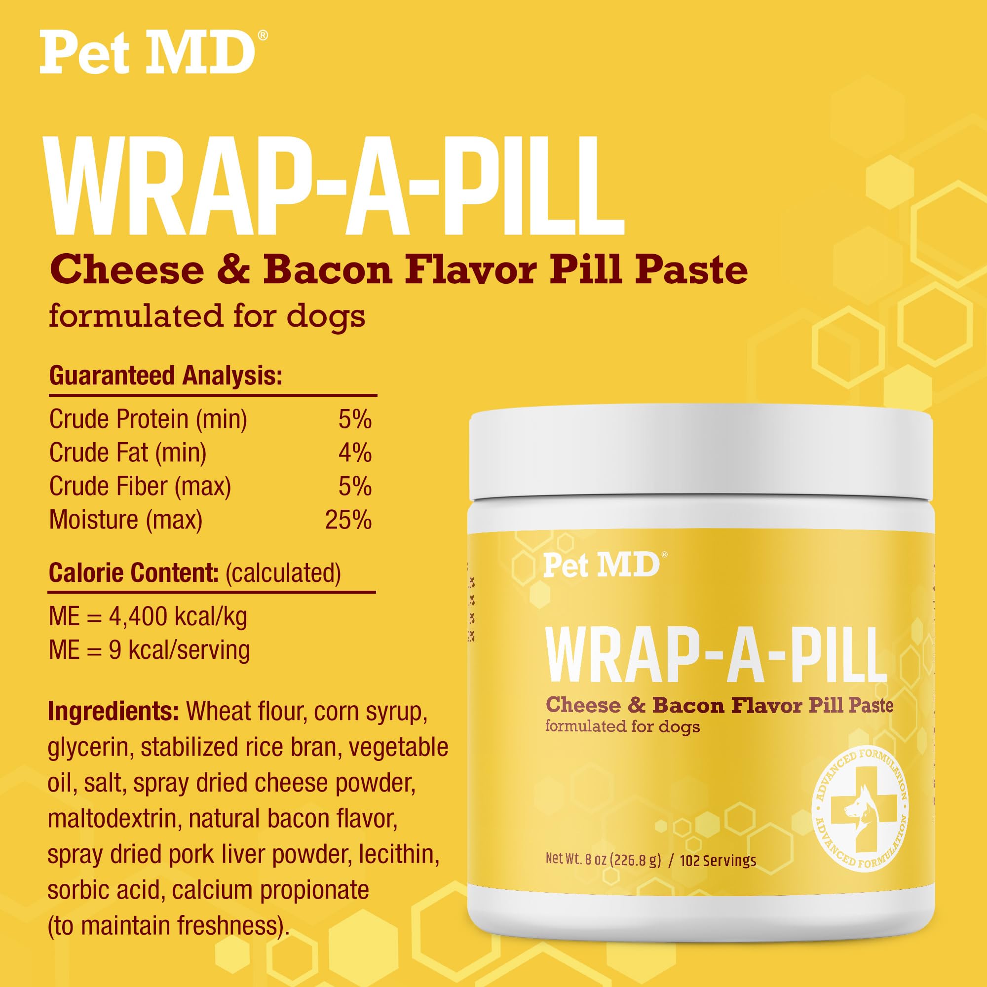 Pet MD Wrap supports easier daily pill routines with less struggle.