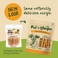 Pet 'n Shape Hide Twists artificial-free formula for cleaner snacking