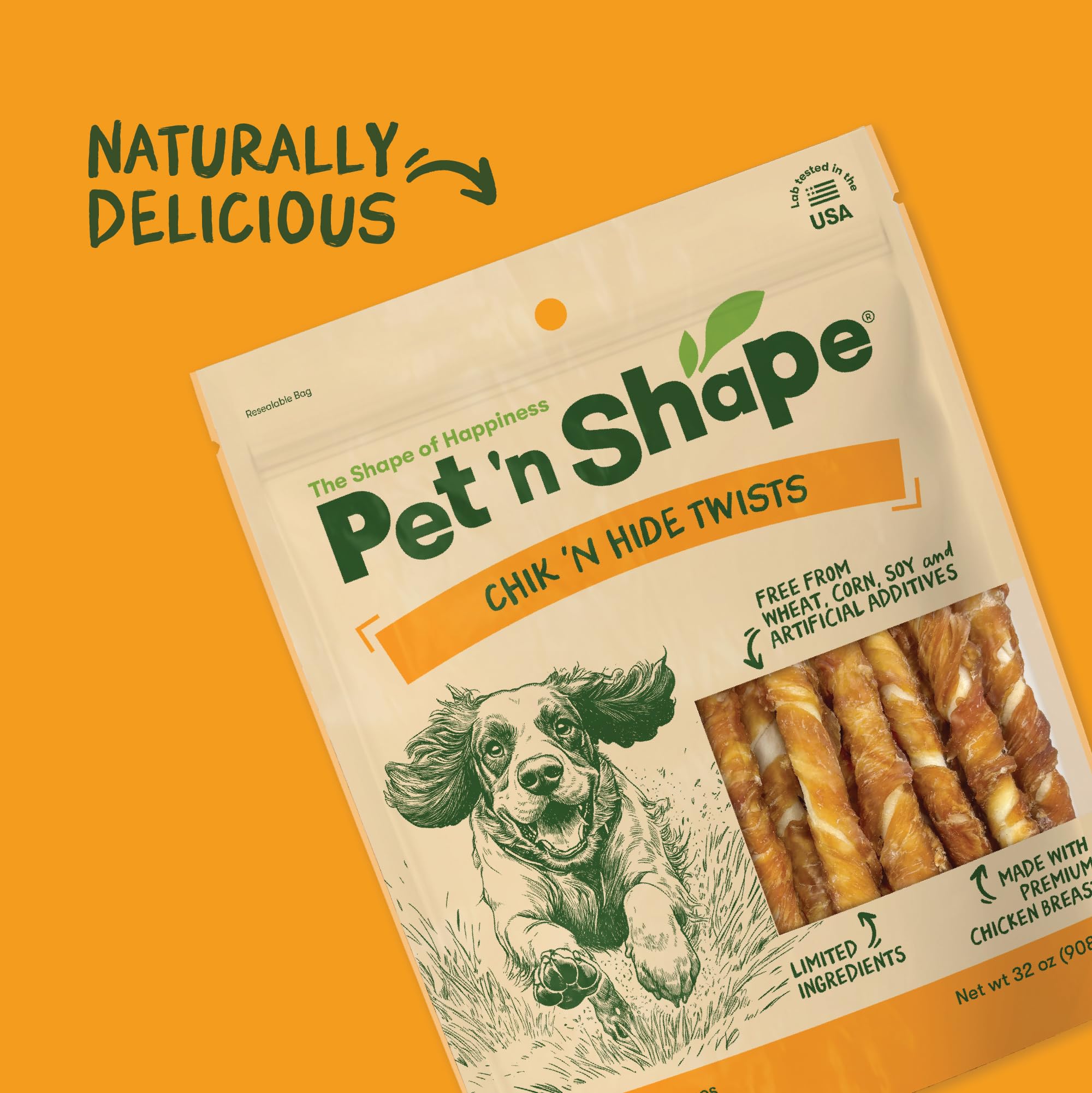 Pet 'n Shape Hide Twists U.S. lab-tested safety and quality