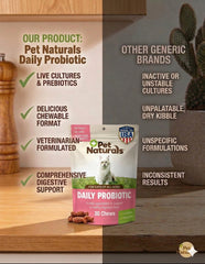 Pet Naturals cat probiotic chews close-up NASC quality seal