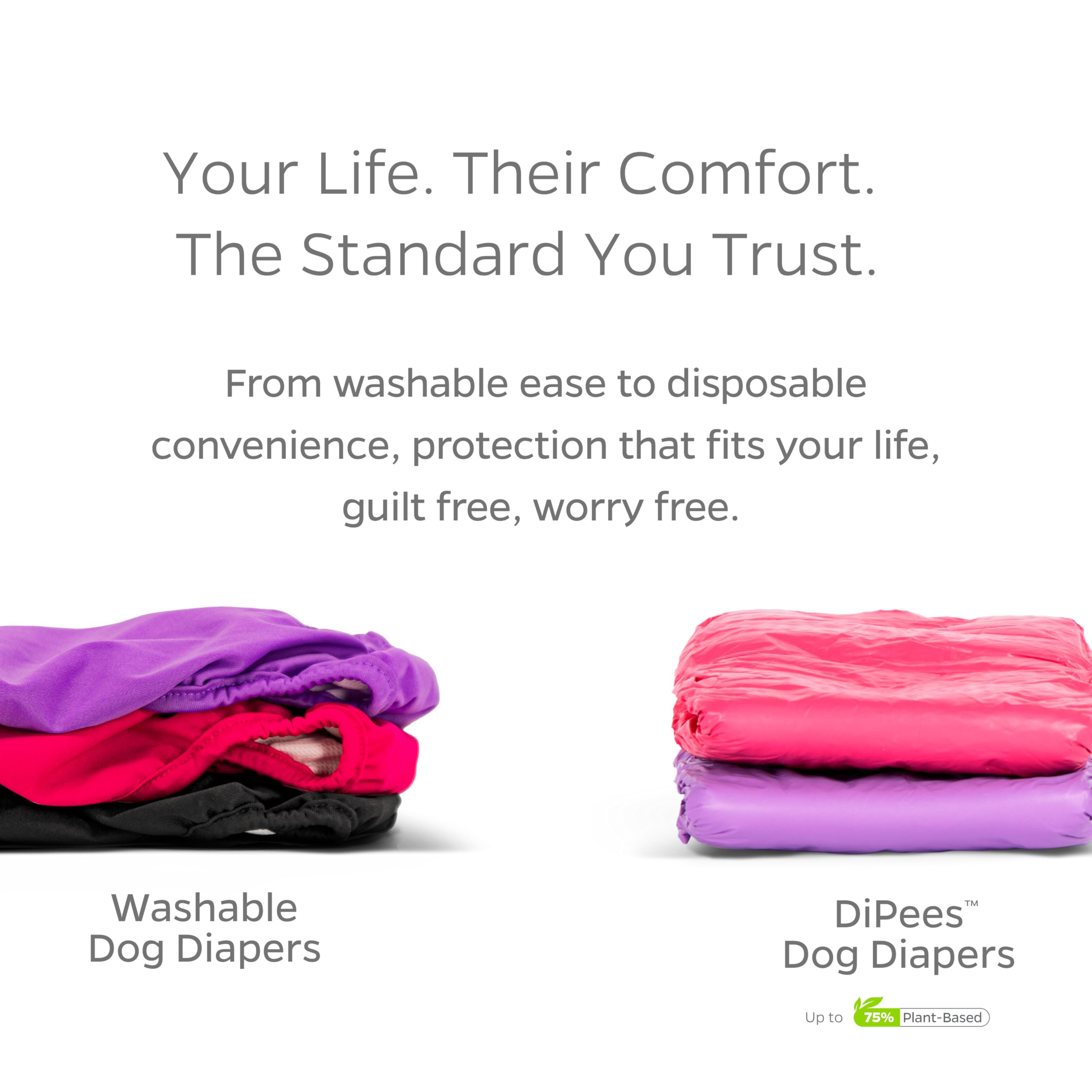 Pet Parents Large dog diaper set designed for bigger breeds