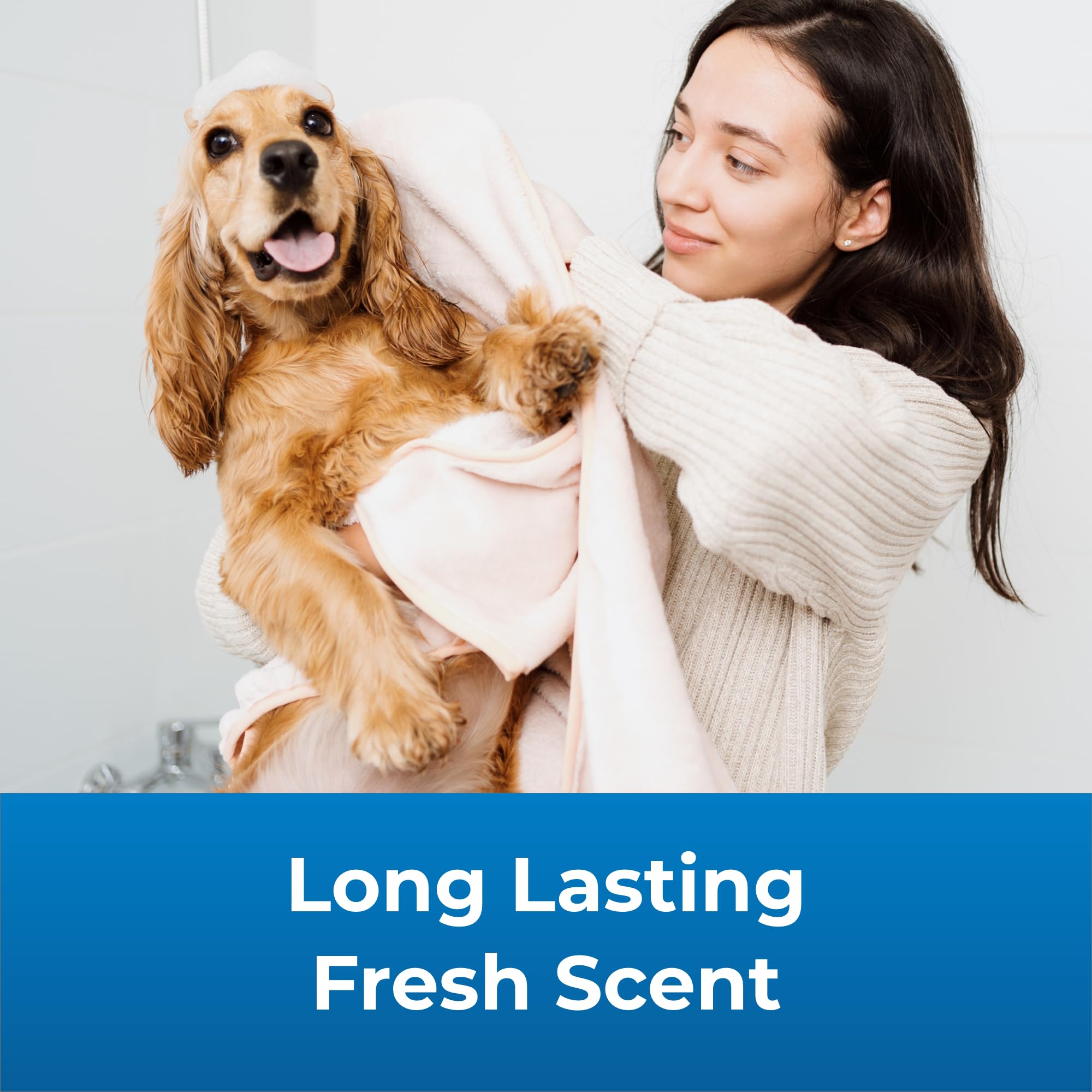 PetAg Fresh ’n Clean shampoo ingredients highlight vitamin E and aloe for skin care.