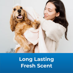 PetAg Fresh ’n Clean shampoo ingredients highlight vitamin E and aloe for skin care.