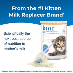 PetAg KMR powder pour demonstrates easy measurement for quick prep.
