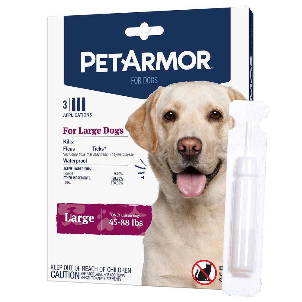 PetArmor for Dogs application-between-shoulder-blades shows quick topical use.