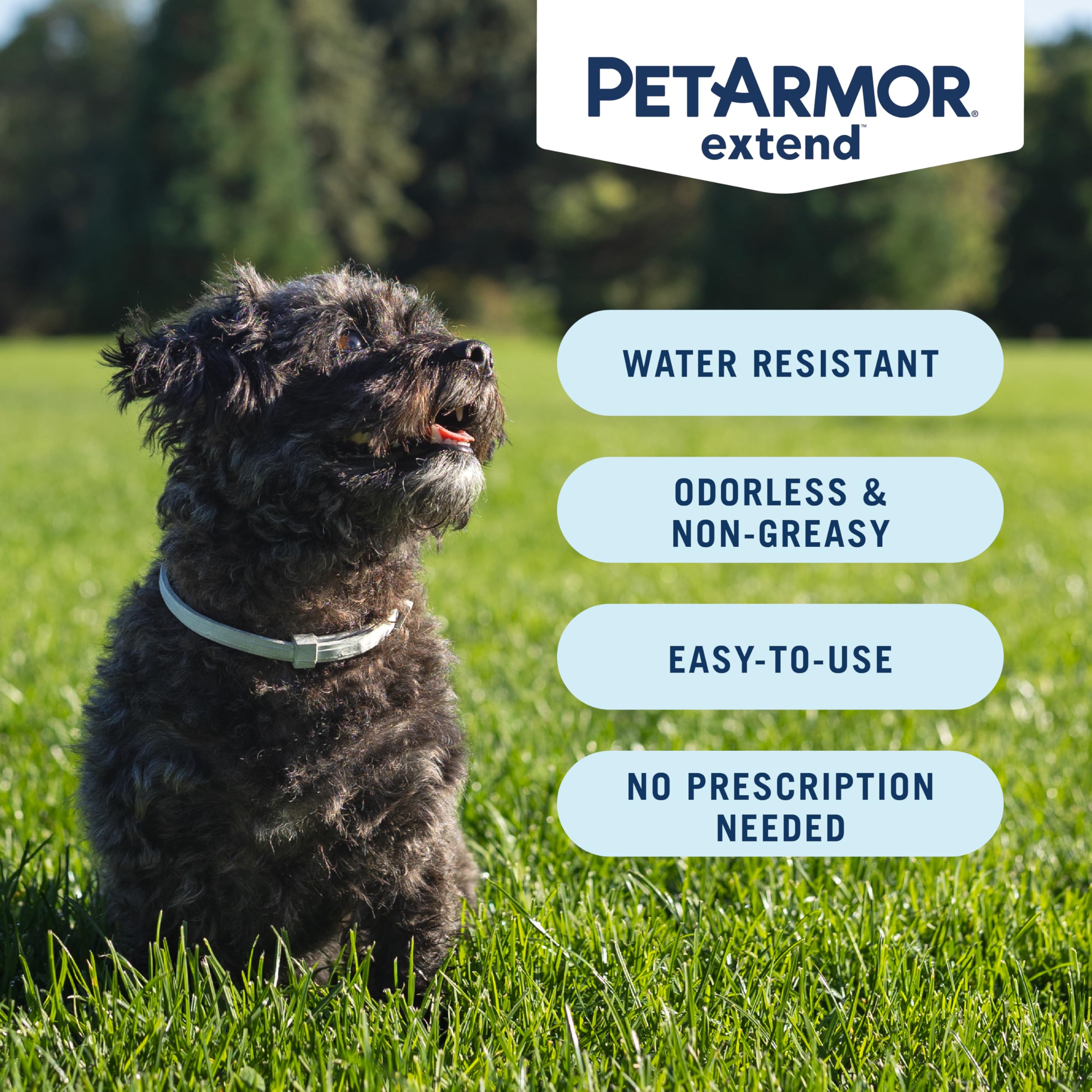 PetArmor Extend collar killing fleas and ticks on contact