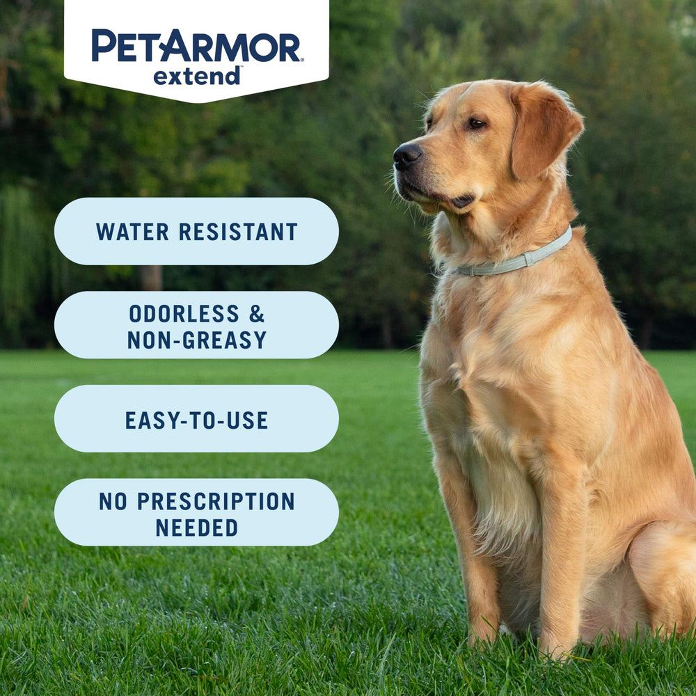Odorless design of PetArmor Extend protects dogs without scent.