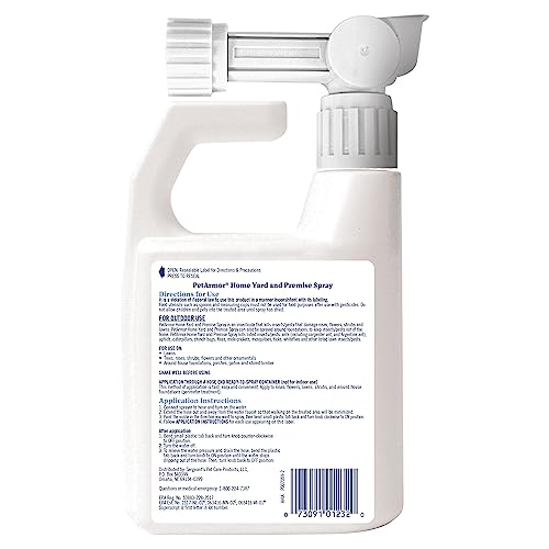 PetArmor Home Yard Spray being applied around the yard perimeter