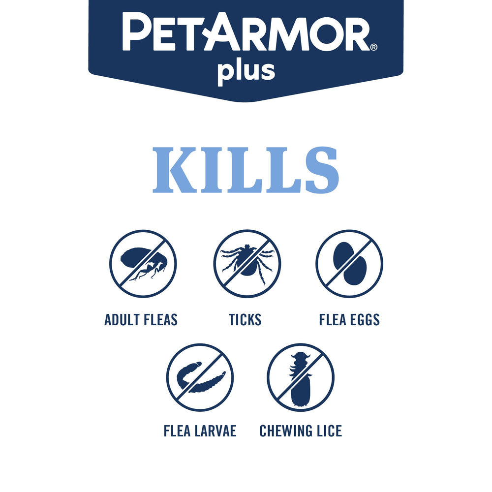 Applying PetArmor Plus to a dog's skin demonstrates easy application.