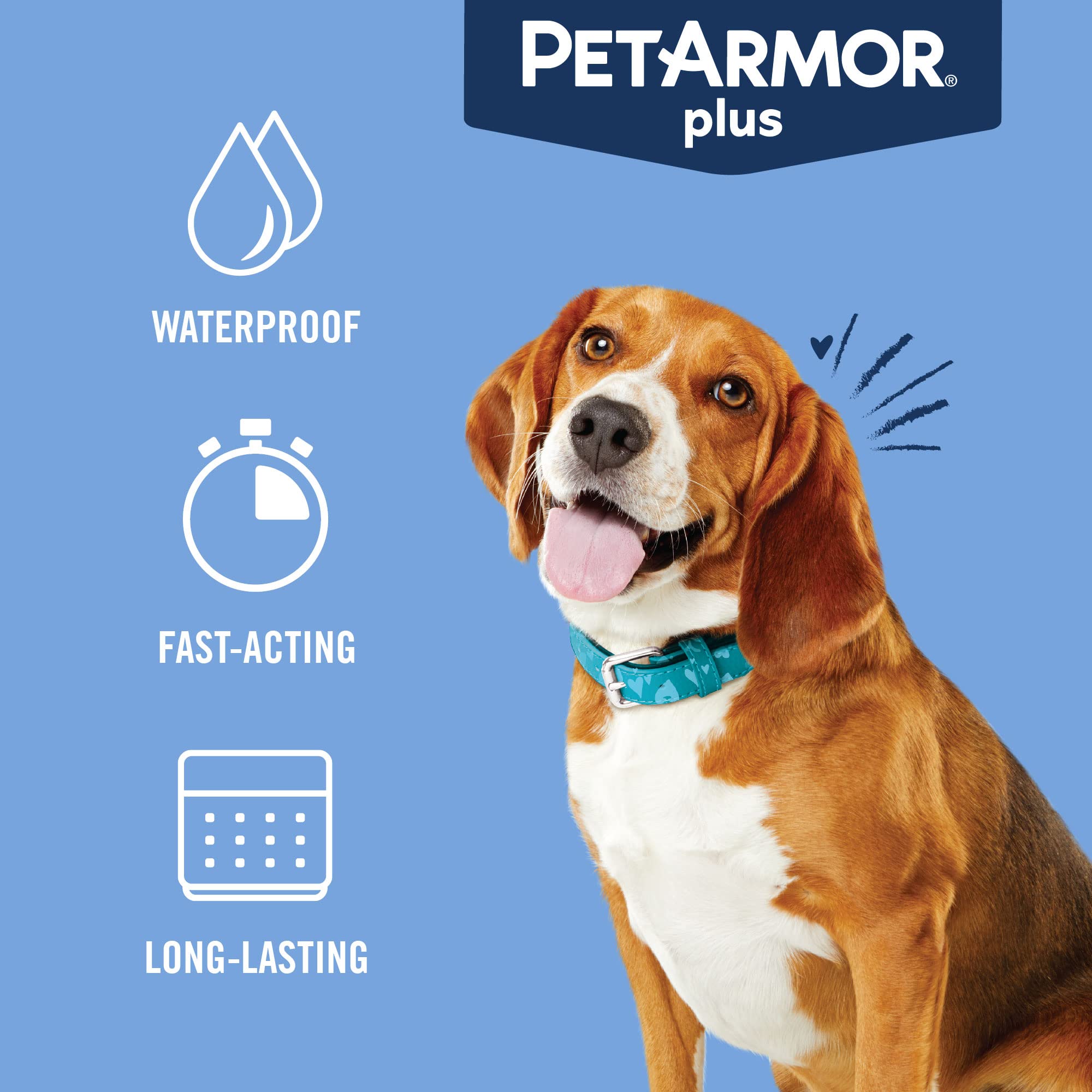 PetArmor Plus on-pet application at the neck area