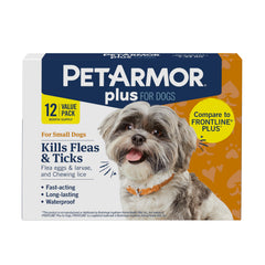 PetArmor Plus flea-tick application on dog coat for quick protection