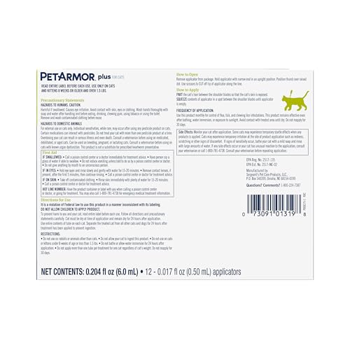 PetArmor Plus easy-to-apply topical for cats.