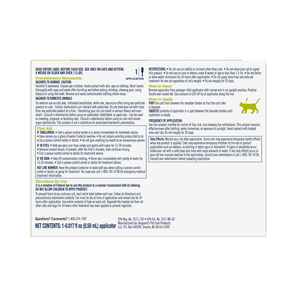 PetArmor Plus six-dose-pack for extended half-year coverage.
