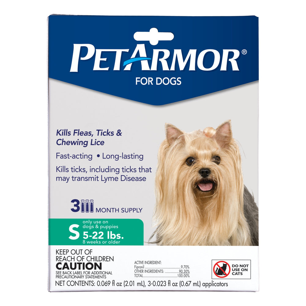 PetArmor traitement-poids-5-22-lb : adapté aux petits chiens.