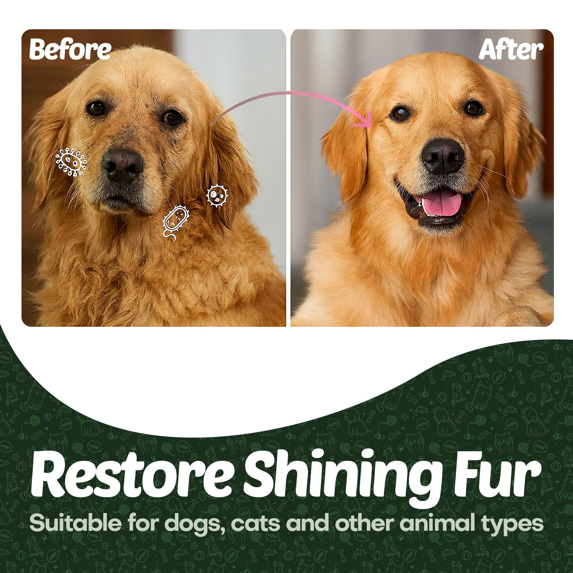 Petazy dog wipes coat - deodorizing formula for a fresh-feeling fur