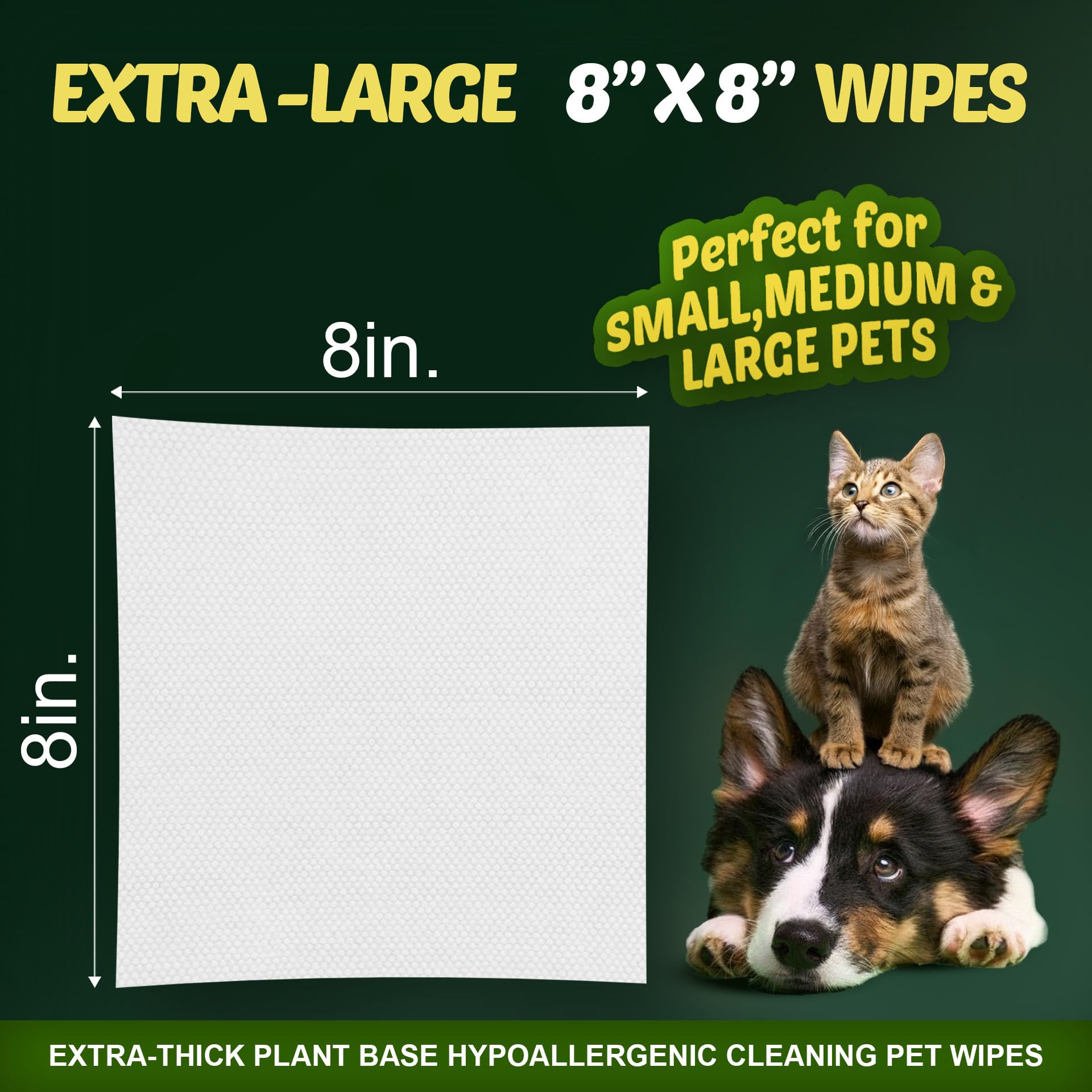 Petazy unscented wipes - pH-balanced hypoallergenic daily use