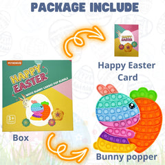 PETBSNVB Bunny Carrot Pop shows bright colors and tactile satisfaction for kids.