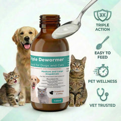 Petcci dewormer liquid measuring dropper enables precise dosing for pets.