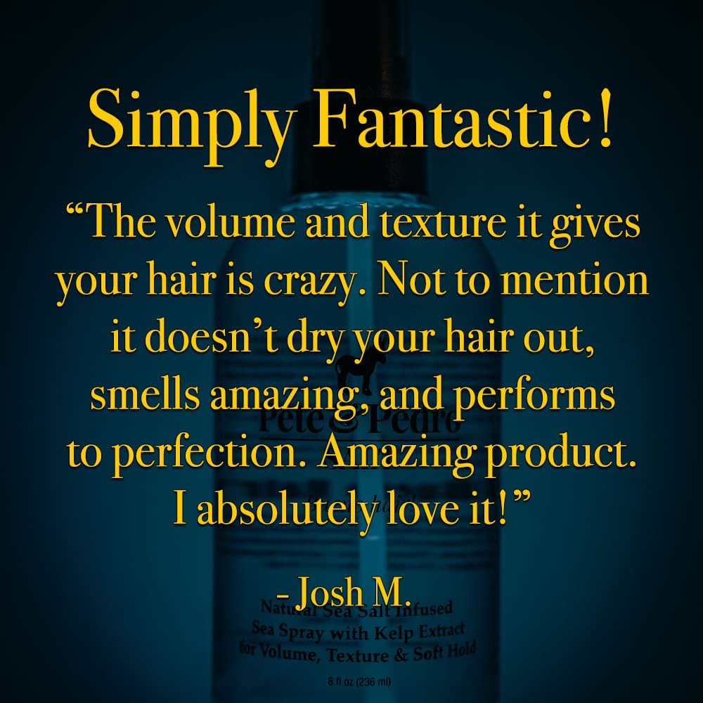 Pete & Pedro Salt paraben-free option supports healthy-looking hair.