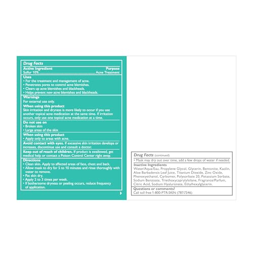 Peter Thomas Roth Even Clearer kaolin clay close-up shows oil absorption.