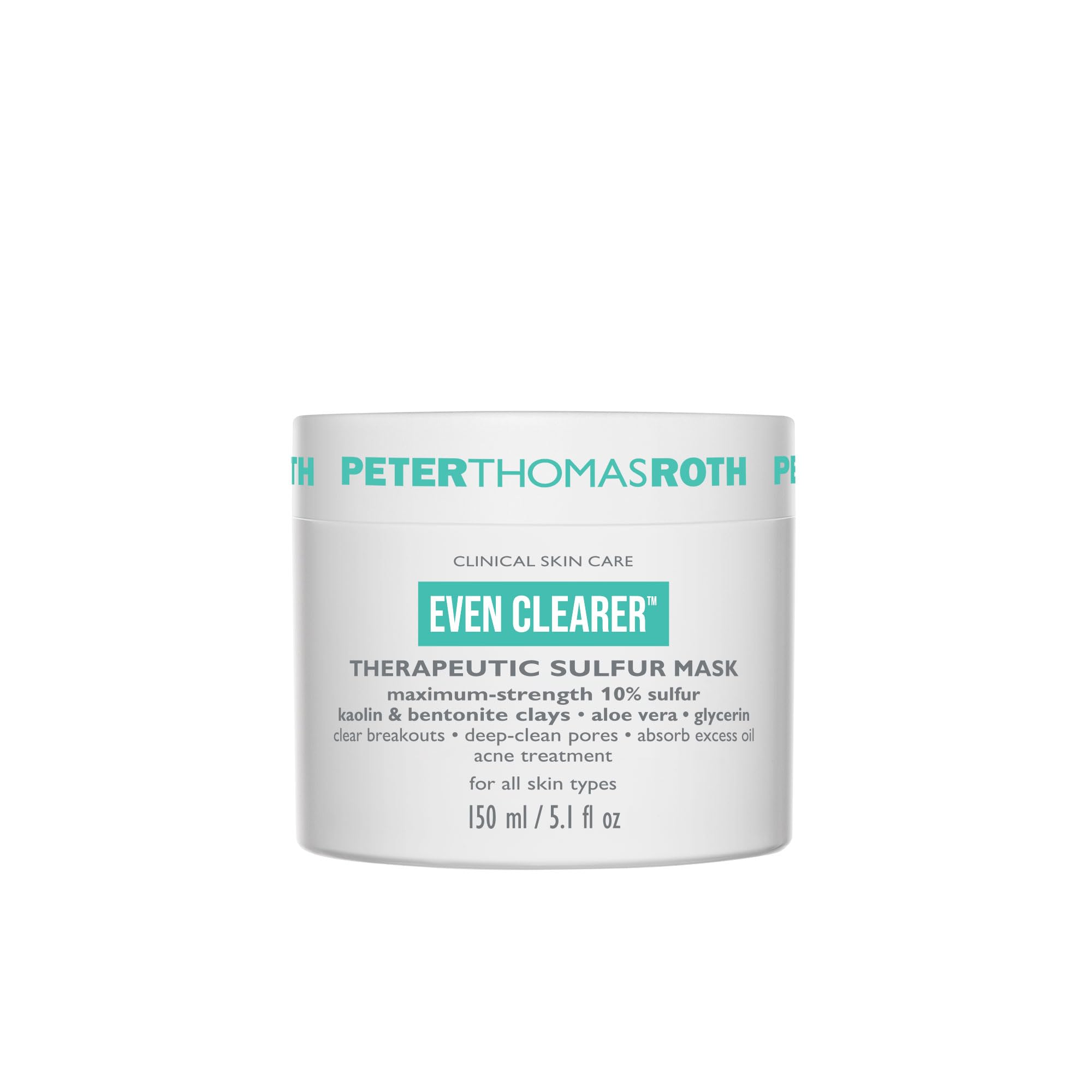 Peter Thomas Roth Even Clearer mask jar for pore-purifying treatment.