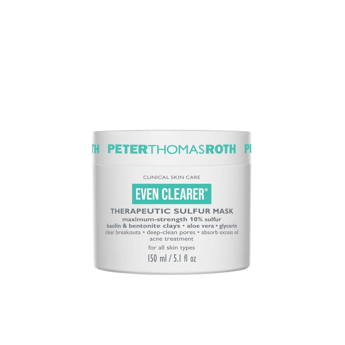 Peter Thomas Roth Even Clearer mask jar for pore-purifying treatment.
