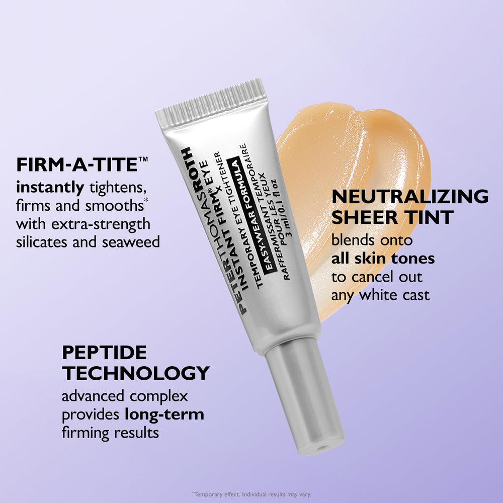 Peter Thomas Roth trial eye tightener open tube with cream ready to apply