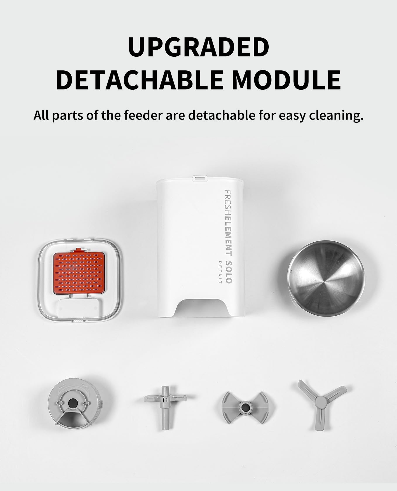 PETKIT automatic feeder kibble compatibility—supports dry, air-dried, or freeze-dried kibble.