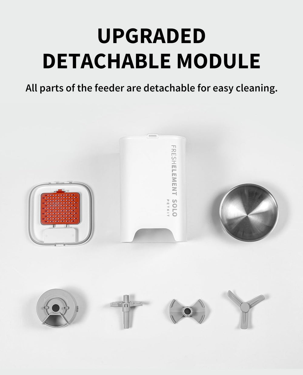 PETKIT automatic feeder kibble compatibility—supports dry, air-dried, or freeze-dried kibble.