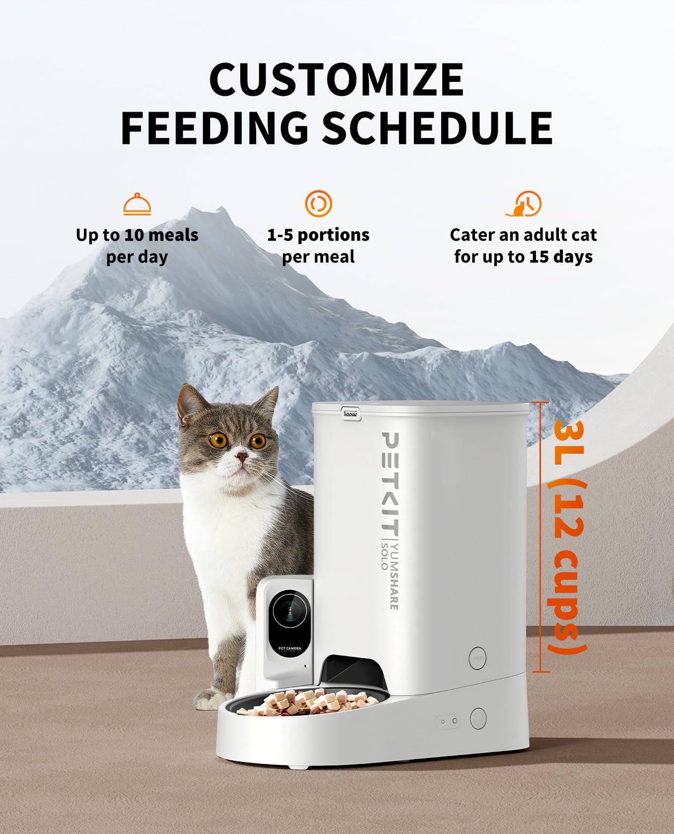 PETKIT feeder smart app control for scheduling and alerts