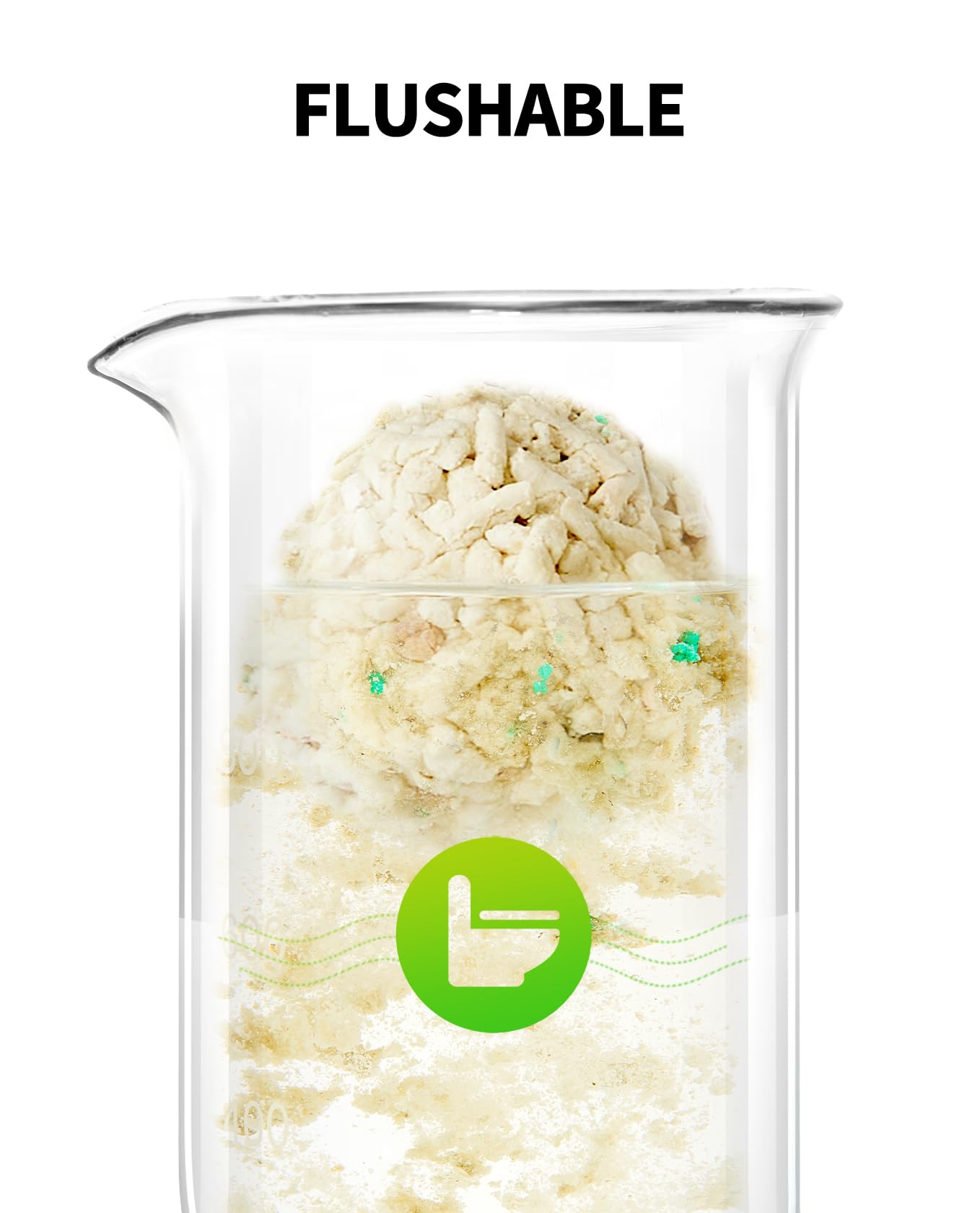 Water-flushable PETKIT Clump+ simplifies disposal.