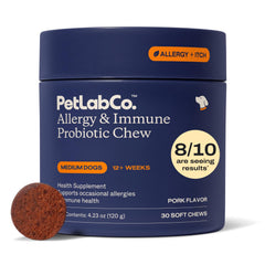 PetLab Co Allergy & Immune Daily Probiotics for Dogs — probiotic chews supporting gut balance