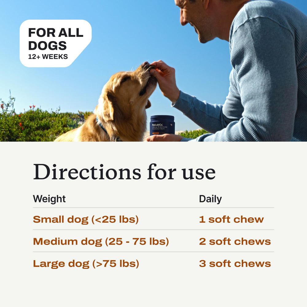 PetLab Co. Allergy & Immune Probiotics for Dogs — Pork Flavor Soft Chews (3-Pack, 30 Chews Each) - Perla Store | The Ultimate A to Z Marketplace for Every Need in Canada