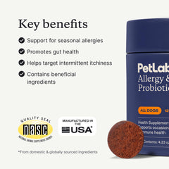 PetLab Co. Allergy & Immune Probiotics for Dogs — Pork Flavor Soft Chews (3-Pack, 30 Chews Each) - Perla Store | The Ultimate A to Z Marketplace for Every Need in Canada