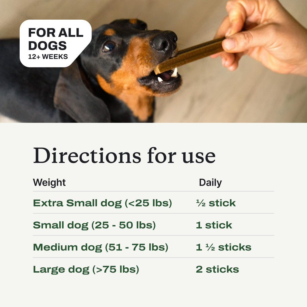 PetLab Co Dental Sticks support digestive health naturally.