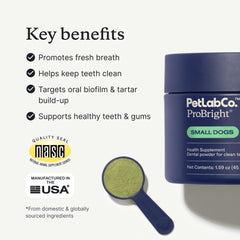 PetLab Co ProBright targets tartar buildup to improve oral cleanliness
