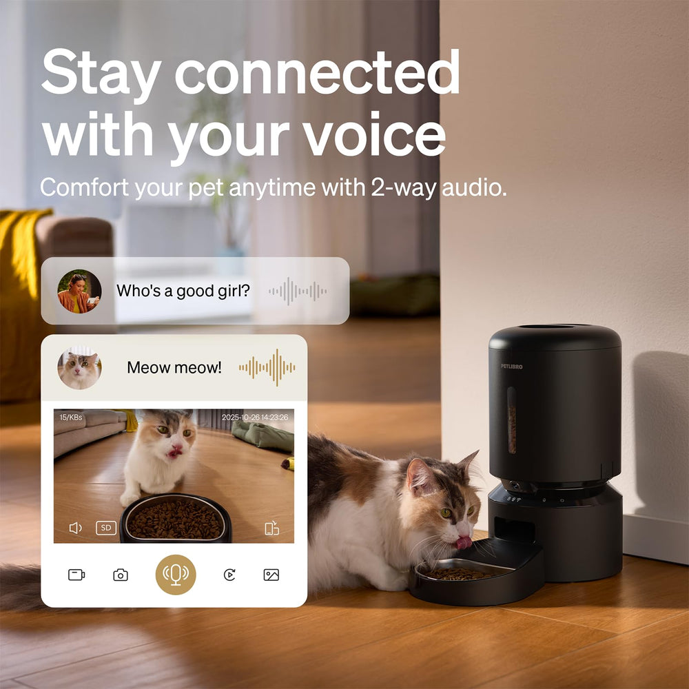 PETLIBRO 5G/dual WiFi connectivity ensures stable streaming from anywhere