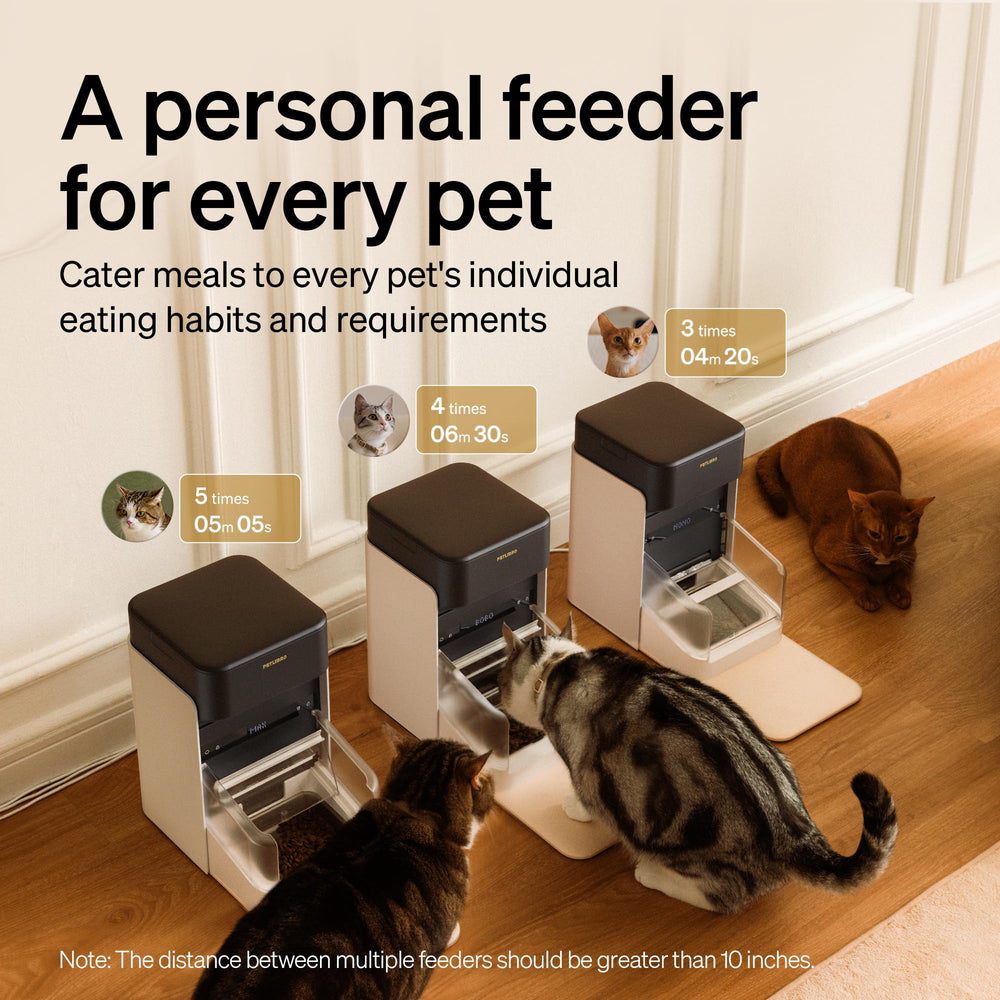 PETLIBRO RFID cat feeder lid lock demonstrates secure access to meals.